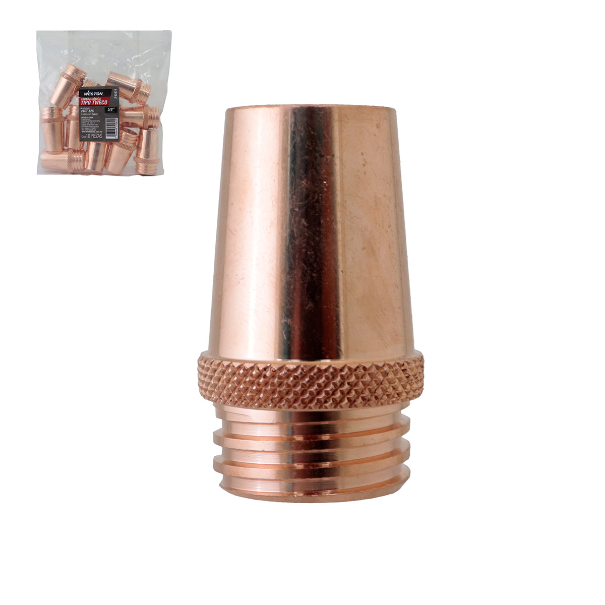 TOBERA CONICA 5/8" T/TWECO 24CT-62S (Precio x pieza - Empaque c/10 pzas)