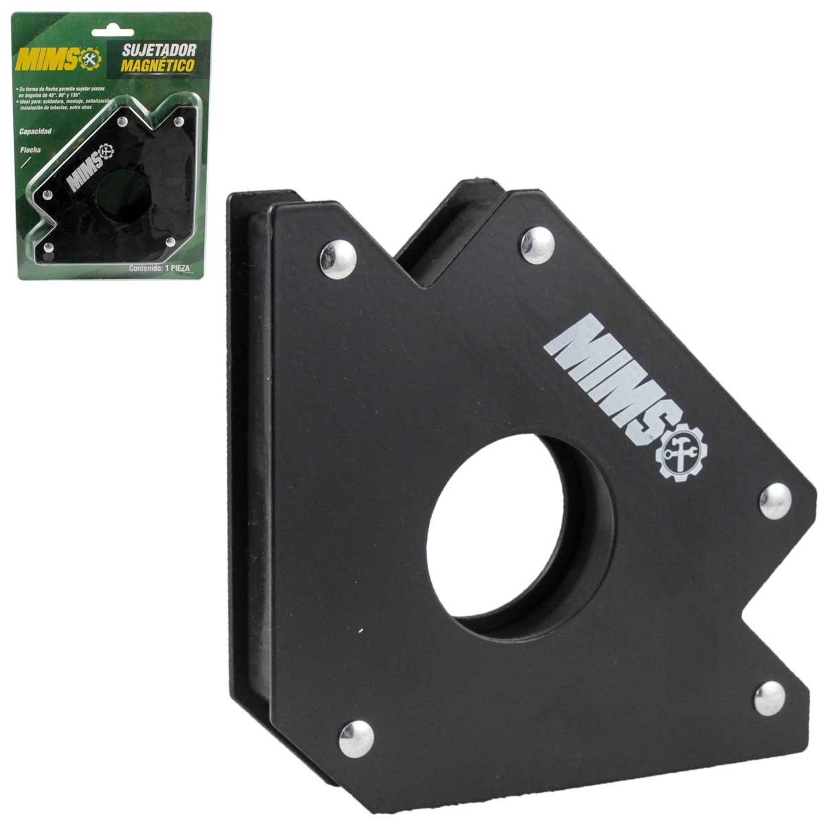 SUJETADOR MAGNETICO TIPO FLECHA P/SOLDAR 5" - 38KG MIMS