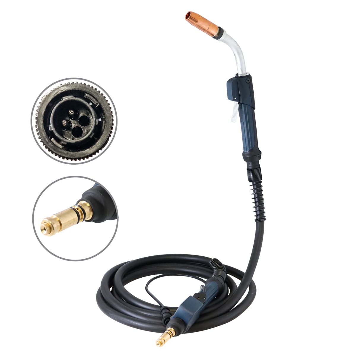 ANTORCHA MIG TIPO TREGASKISS 400AMP C/CONECTOR TIPO LINCOLN