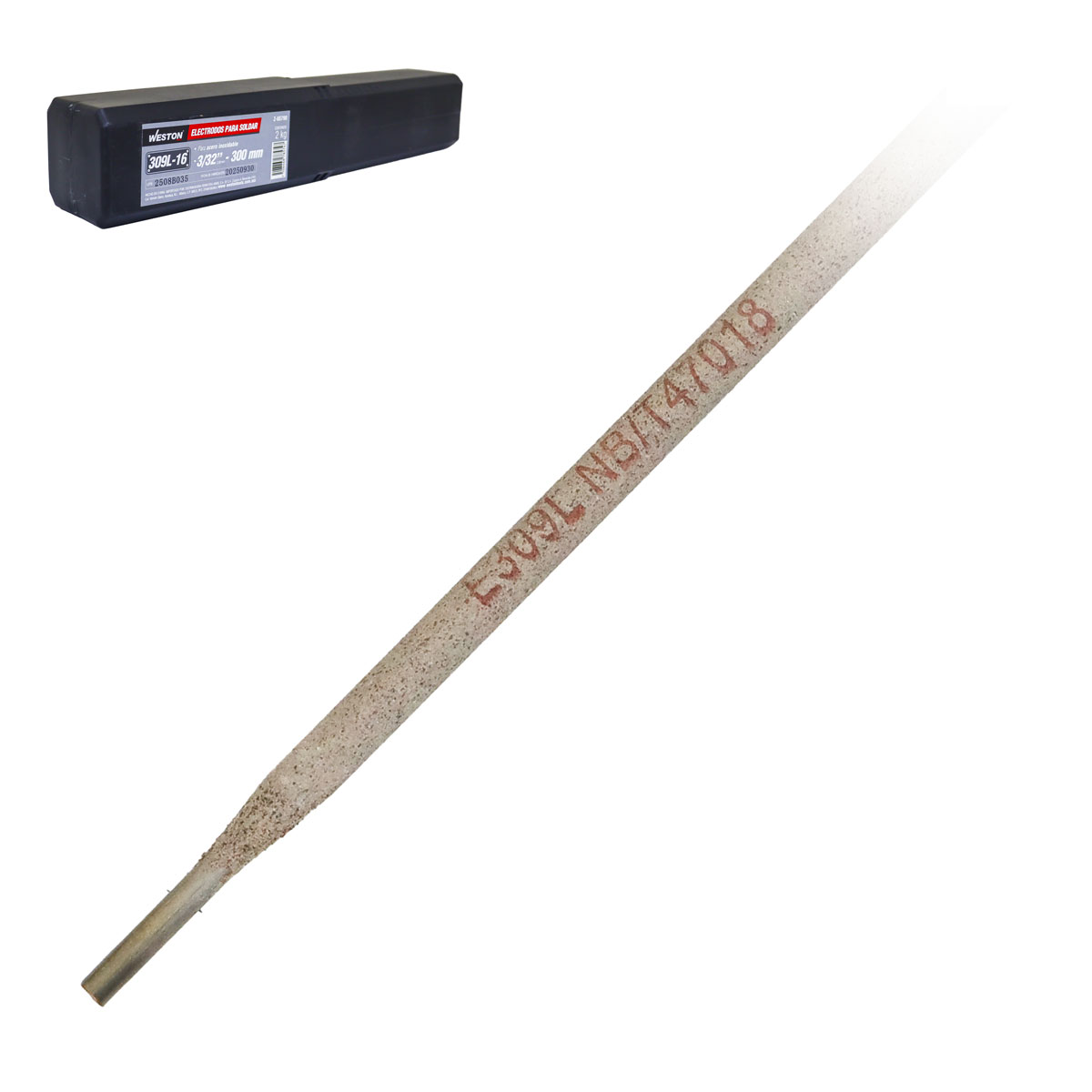 ELECTRODO PARA SOLDAR INOX 309L-16 1/8" - 350MM (CAJA 2KG)