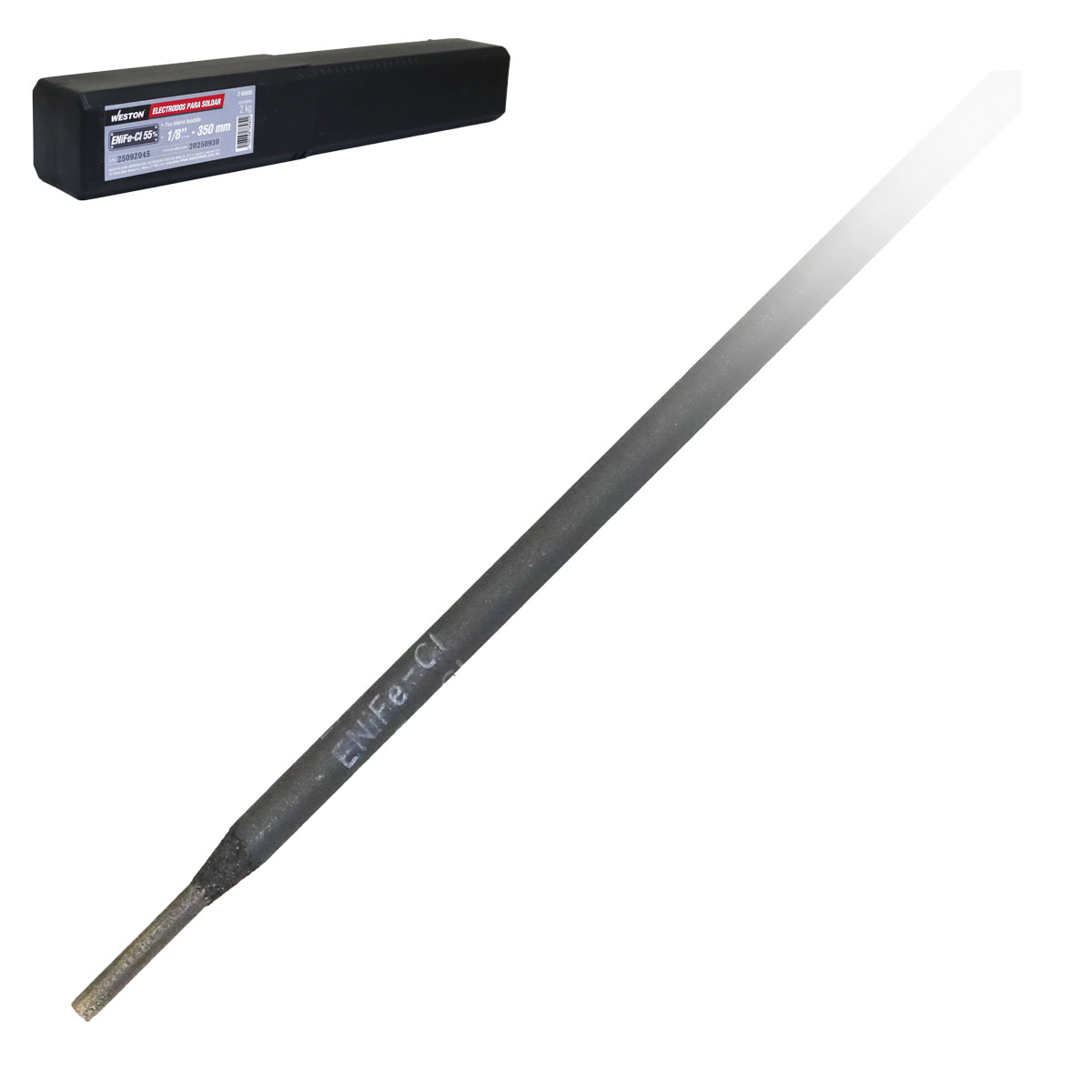 ELECTRODO PARA SOLDAR HIERRO FUNDIDO ENiFe-Cl 55% 1/8" - 350MM (CAJA 2KG)