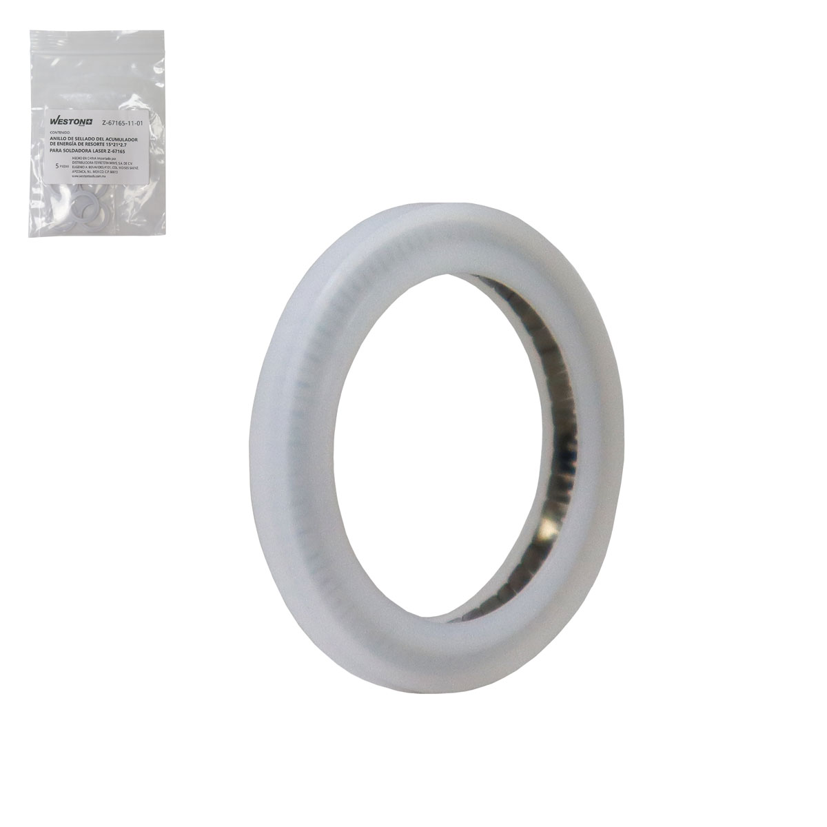 EMPAQUE DE LENTE P/ANTORCHA P/SOLDADORA LASER Z-67165 (Emp. c/5 pzas - Preccio x Pieza)