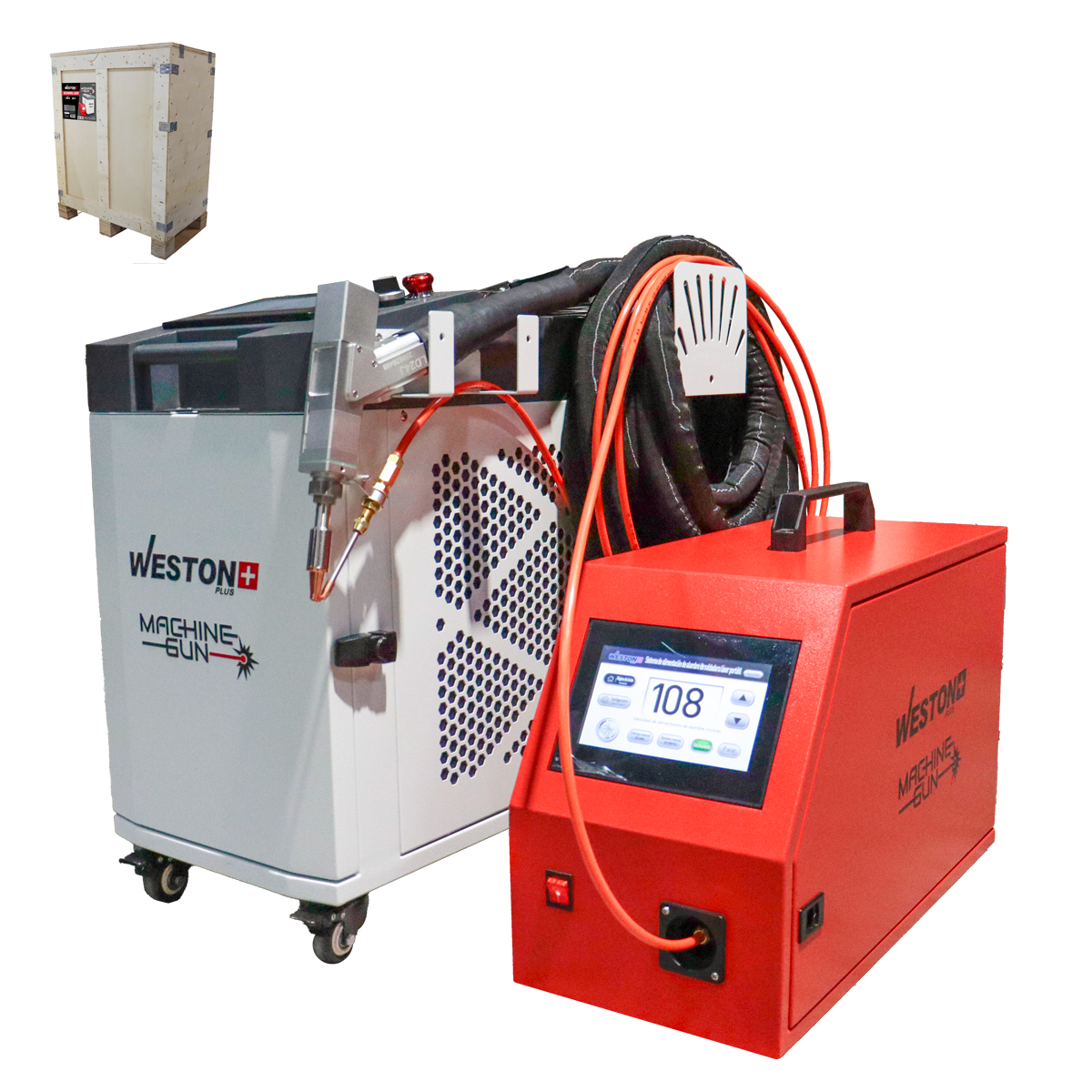 SOLDADORA LASER 1500 W MIG 220 V MACHINE GUN