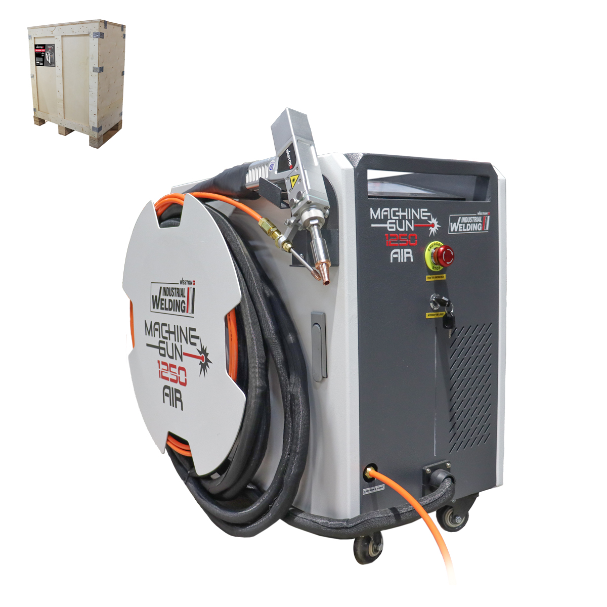 SOLDADORA LASER 1250 W MIG X AIRE 220V INTEGRADO MACHINE GUN 1250