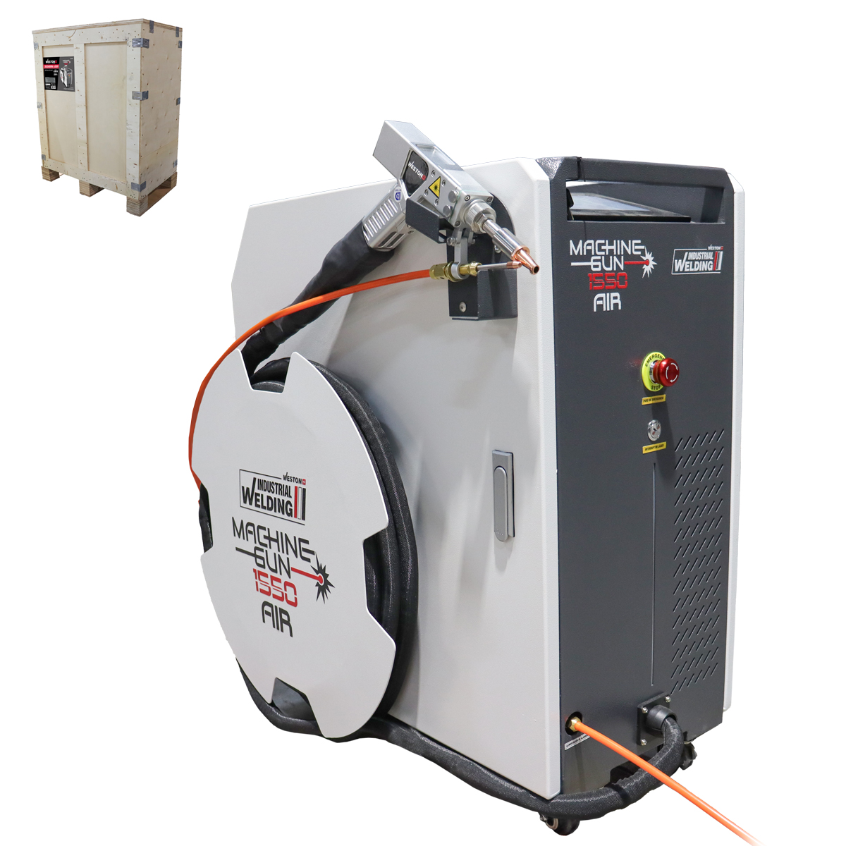 SOLDADORA LASER 1550 W MIG X AIRE 220V INTEGRADO MACHINE GUN 1550