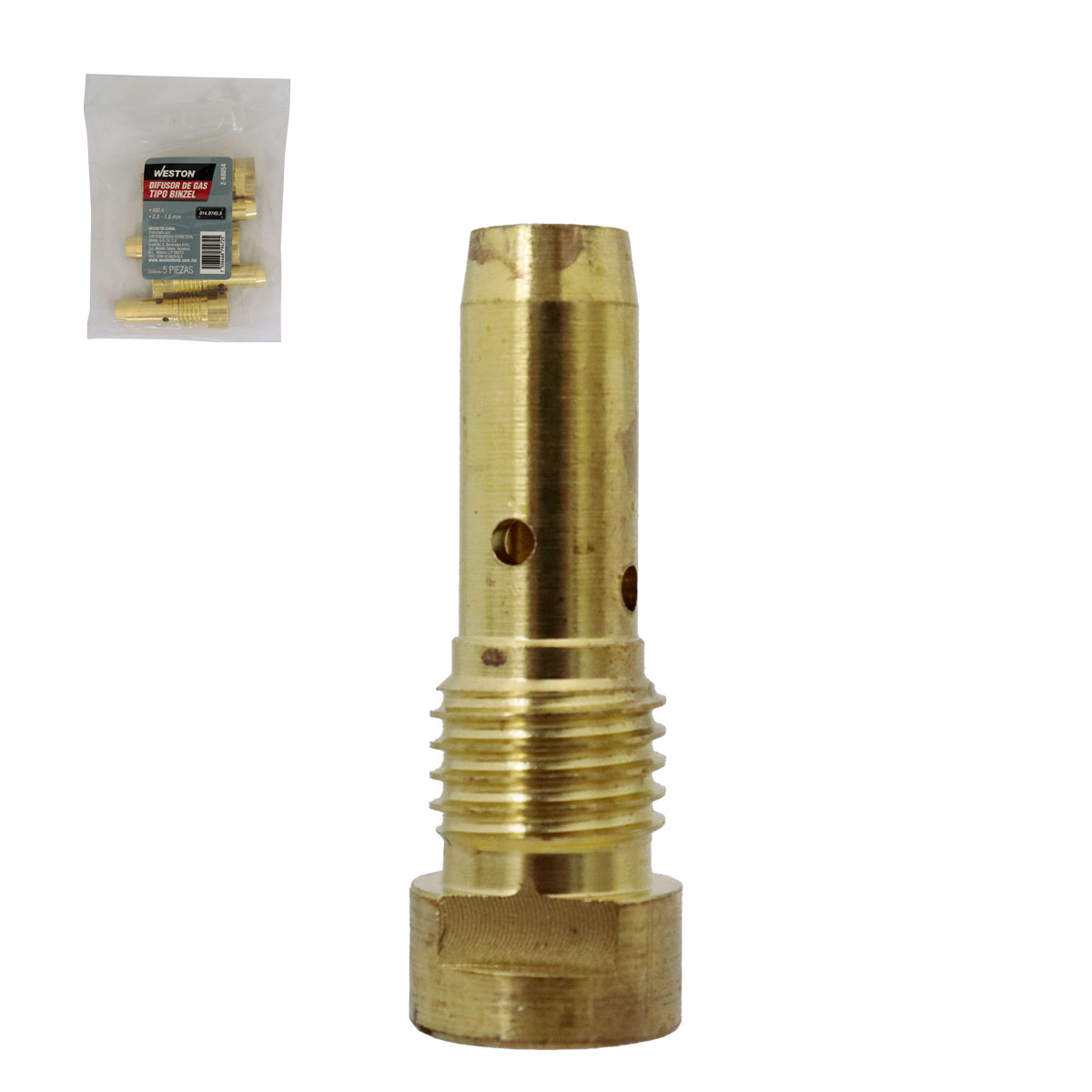 DIFUSOR DE GAS TIPO BINZEL 014.D745.5 (Precio x pieza - Empaque c/5 pzas)