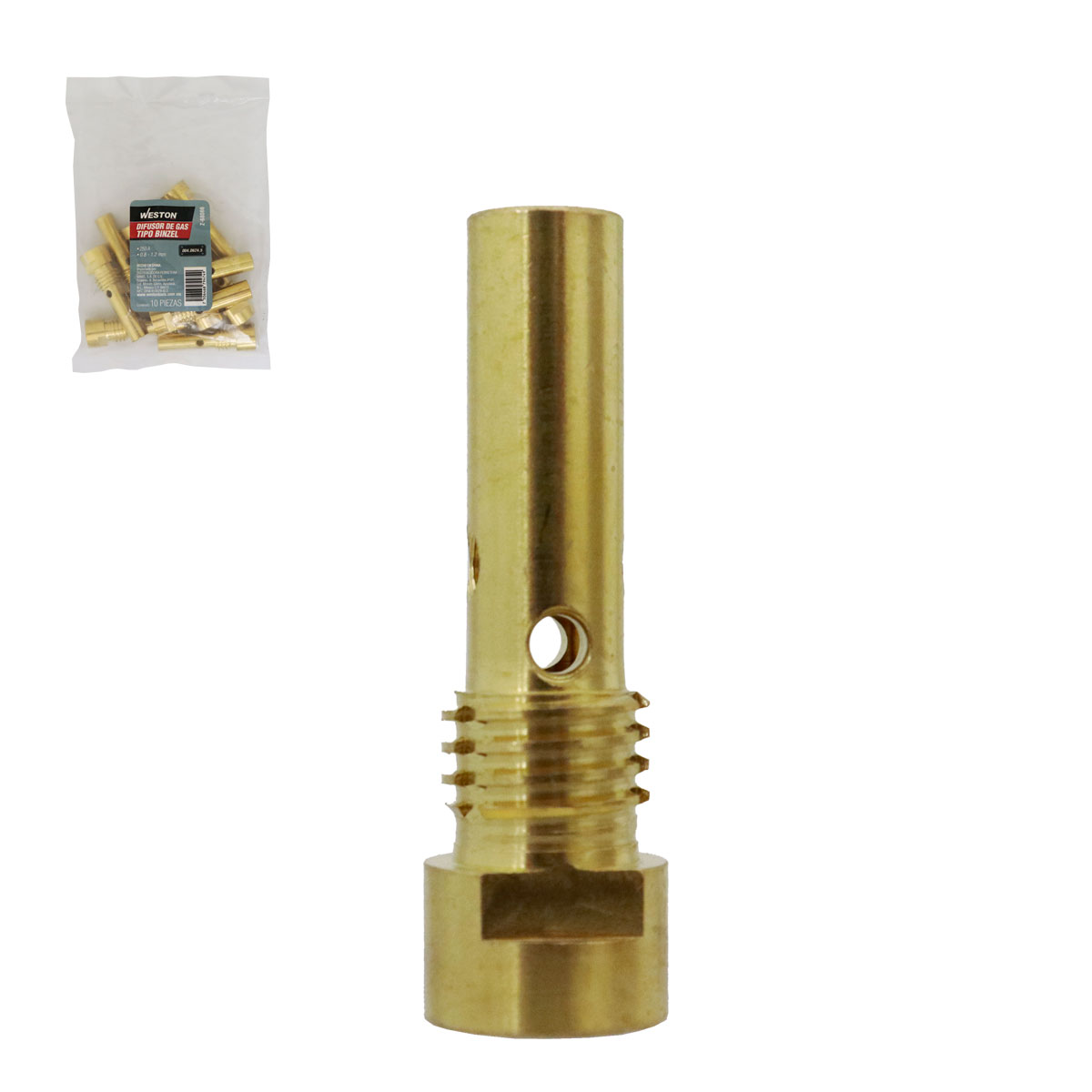 DIFUSOR DE GAS TIPO BINZEL 004.D624.5 (Precio x pieza - Empaque c/10 pzas)
