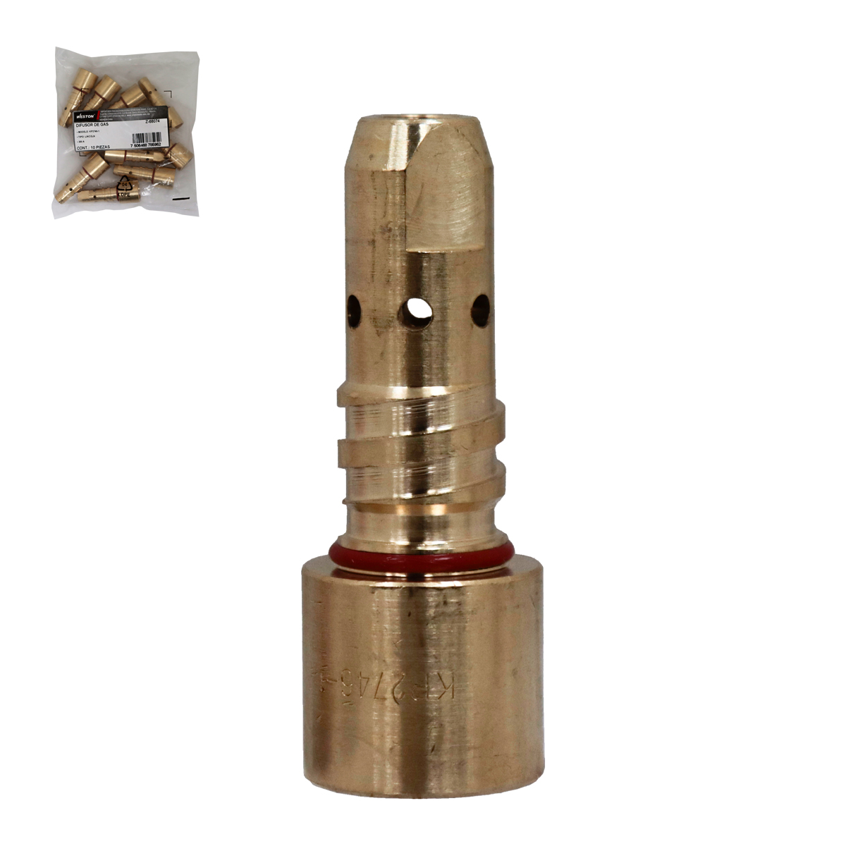 DIFUSOR DE GAS TIPO LINCOLN 350AMP KP2746-1 (Precio x pieza - Emp. c/10 pzas)