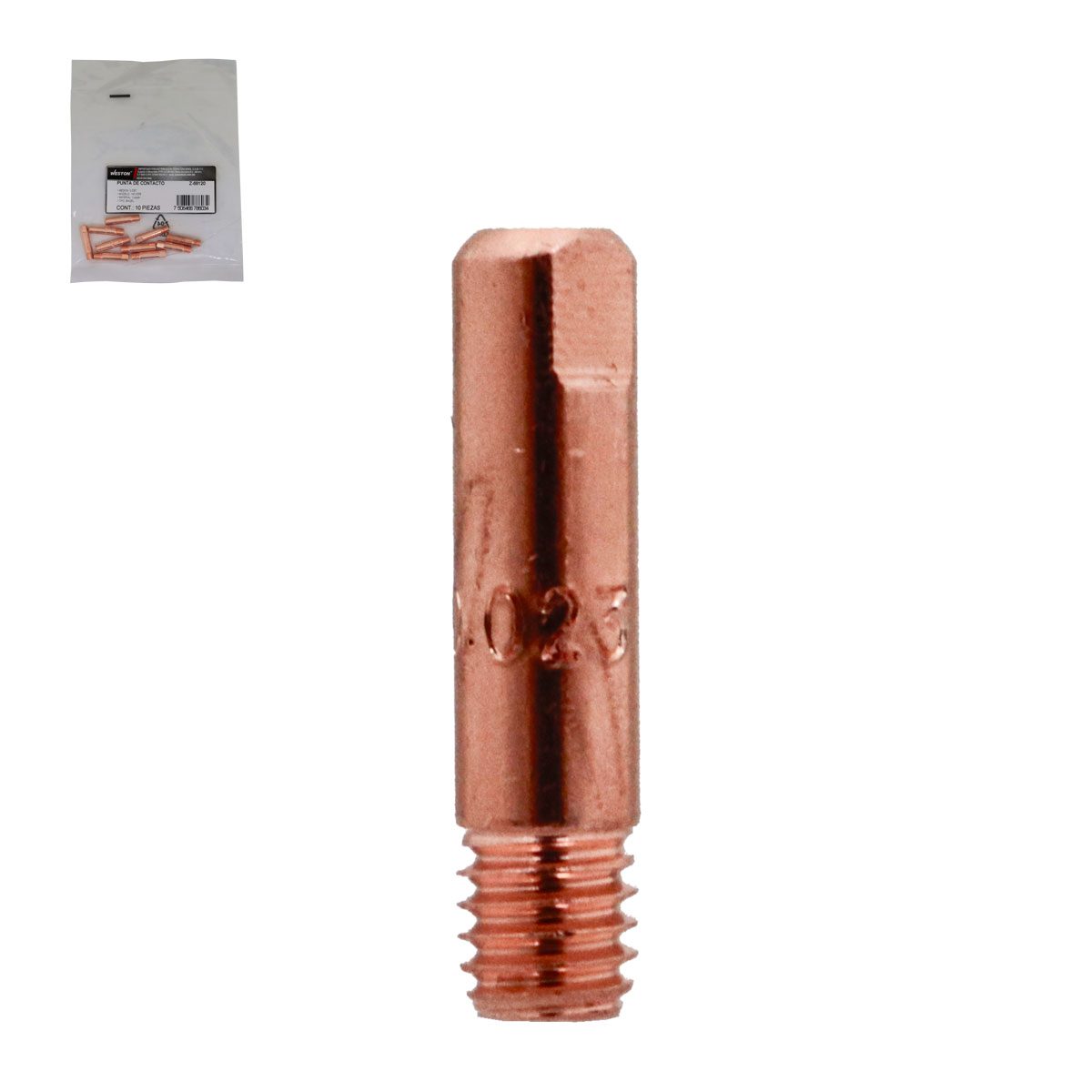 PUNTA DE CONTACTO 0.030" T/BINZEL 140.0059 (Precio x pieza - Emp. c/10 pzas)