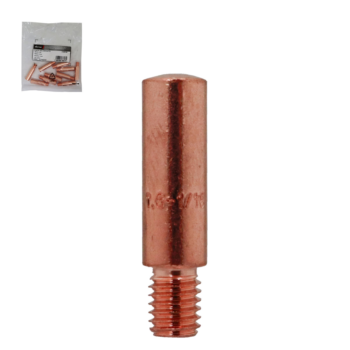 PUNTA DE CONTACTO 16S-45 TIPO TWECO 0.045" (Precio x pieza - Emp. c/10 pzas)