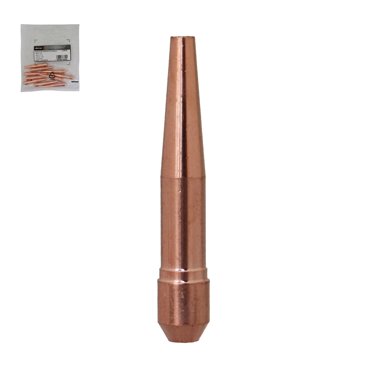 PUNTA DE CONTACTO CONICA 0.035" T/BERNARD TT-035 (Precio x pieza - Emp. c/10 pzas)