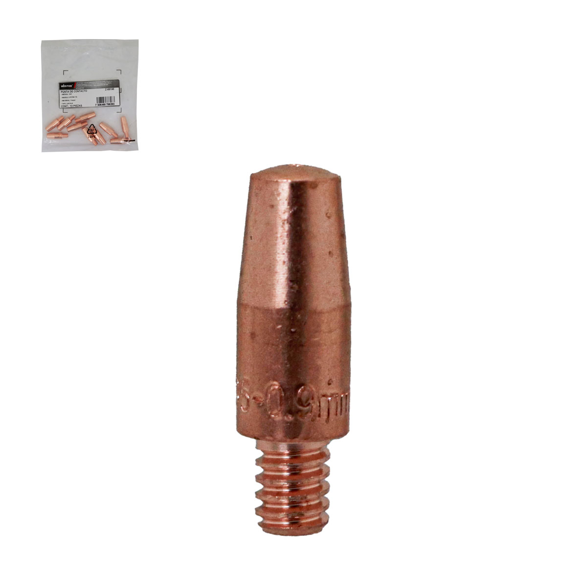 PUNTA DE CONTACTO KP2744-116 TIPO LINCOLN 1/16" (Precio x pieza - Emp. c/10 pzas)