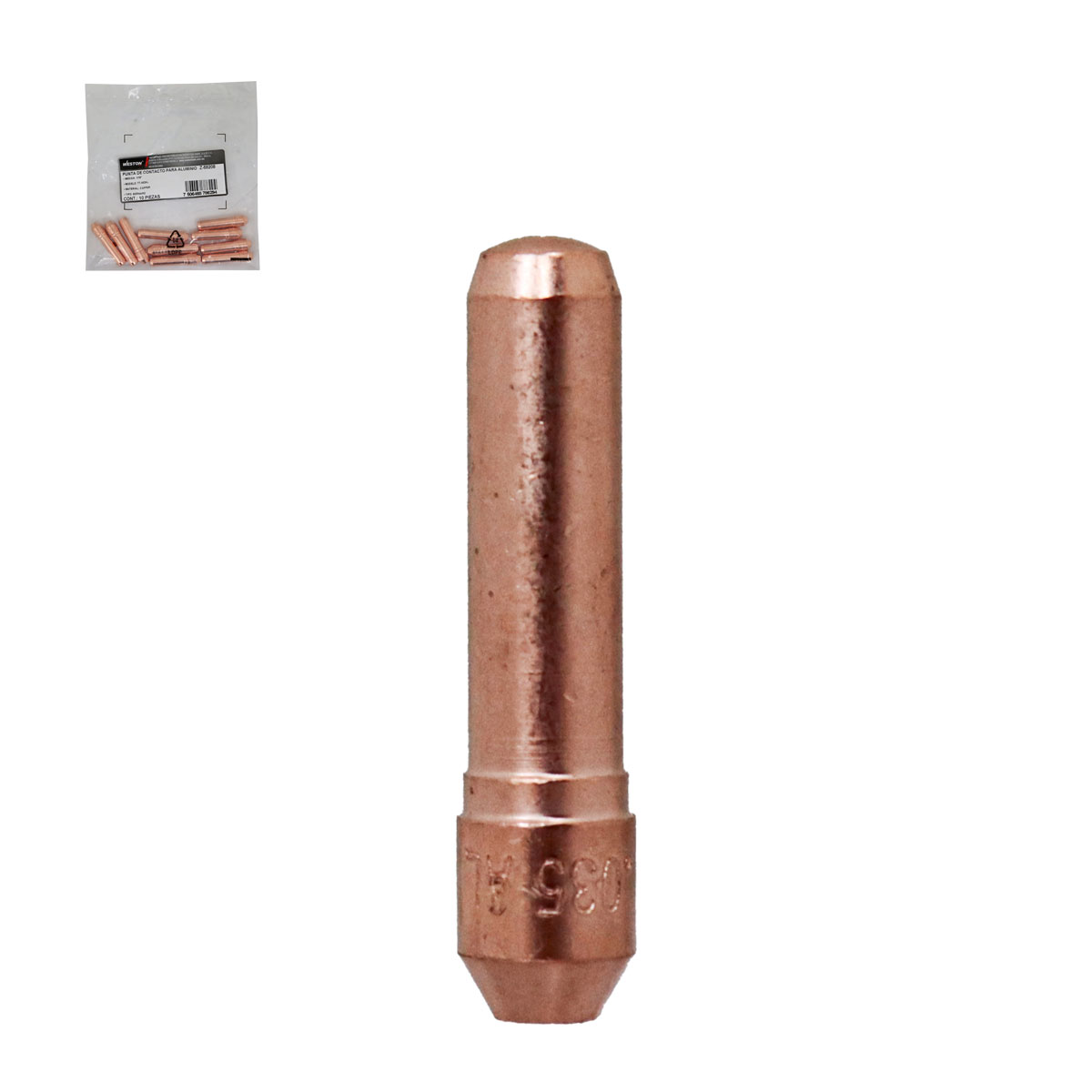 PUNTA DE CONTACTO P/ALUMINIO 1/16" T/BERNARD TT-062AL (Precio x pieza - Emp. c/10 pzas)
