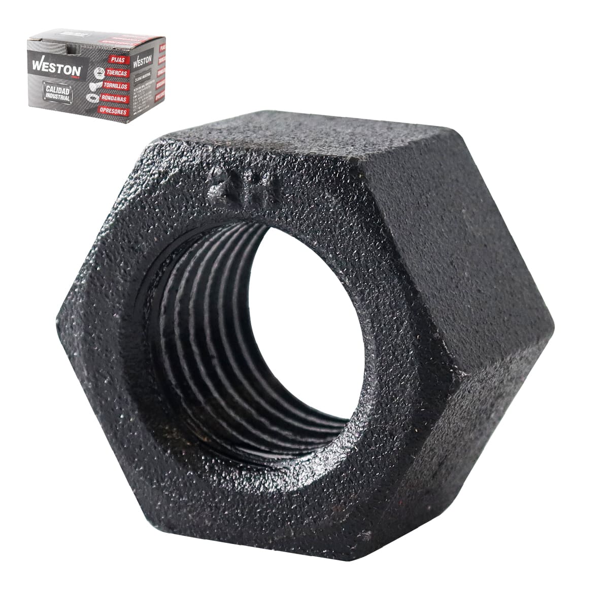 TUERCA HEX. GR. 2H NEGRA 2-8 (Precio x Caja Master c/15 pzas)