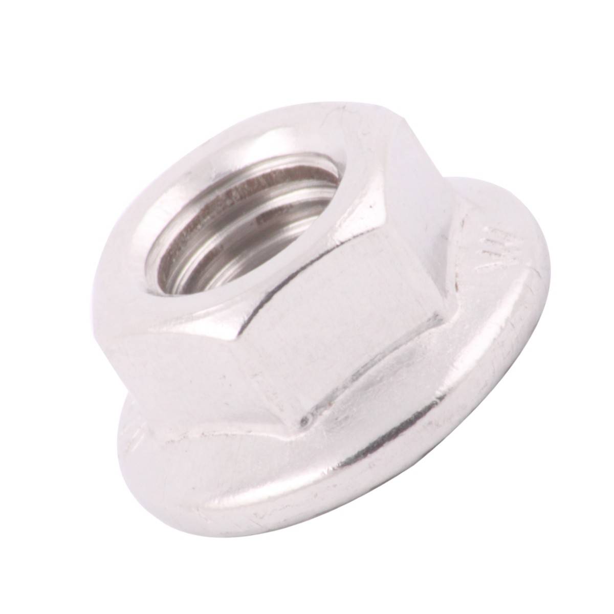 TUERCA HEX. C/ARANDELA DENTADA INOX. 1/2-13 (Precio x Caja a Granel c/650 pzas)