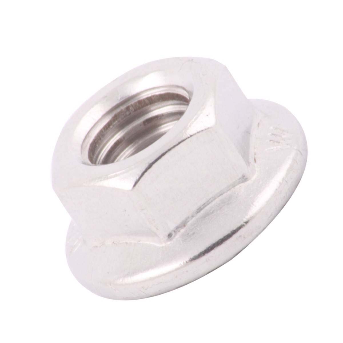 TUERCA HEX. C/ARANDELA DENTADA INOX. M8-1.25 (Precio x Caja c/50 pzas)