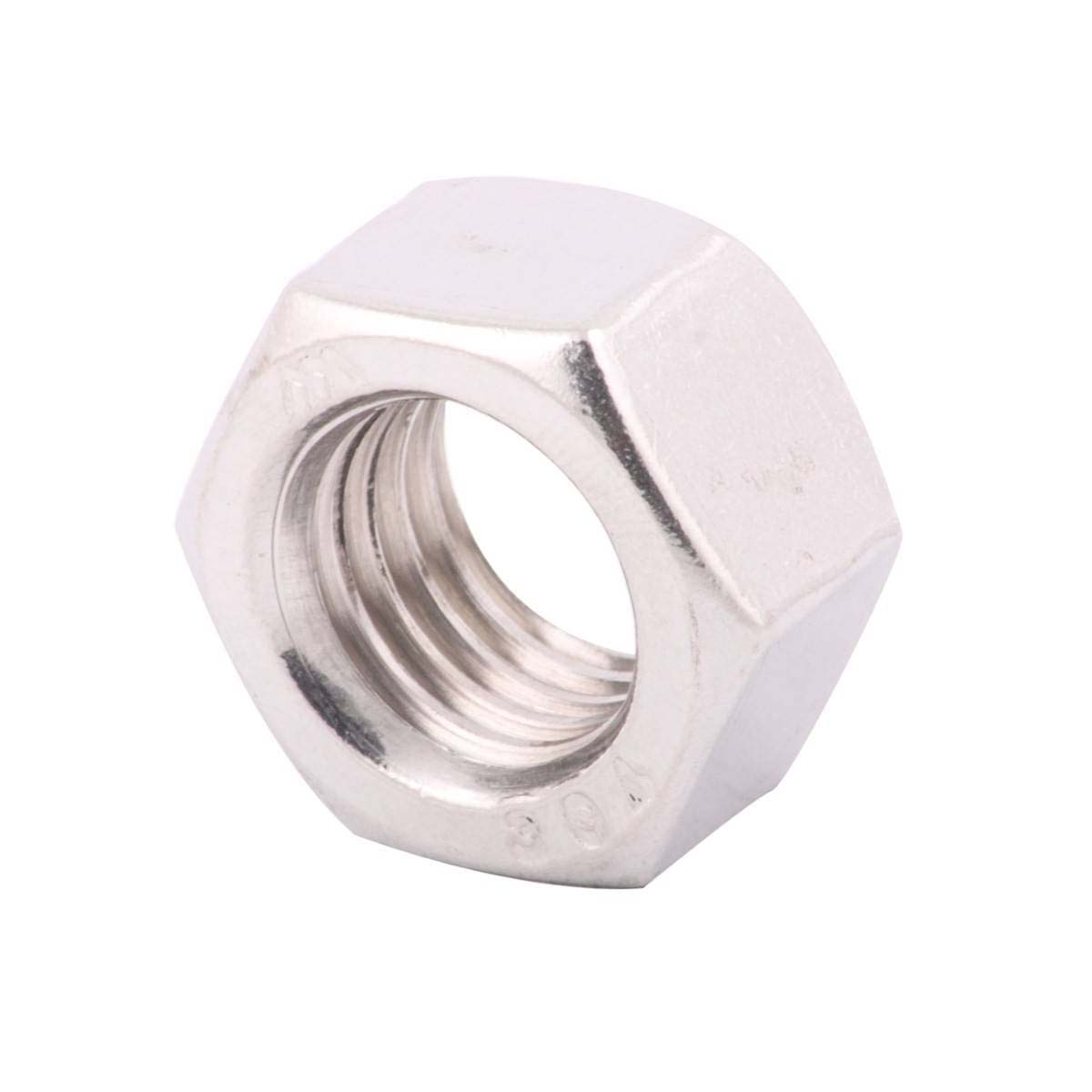 TUERCA HEX. DE ACERO INOX. M4-0.70 (Precio x Caja c/300 pzas)