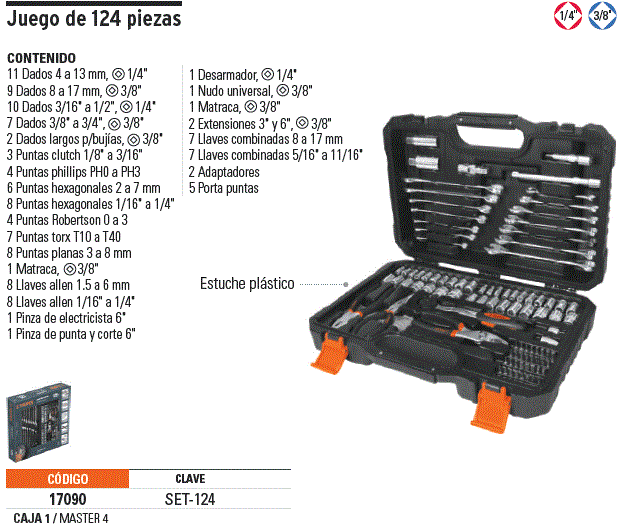 Juego de 133 herramientas, Pretul, Juegos De Autoclé y De Herramienta, 24223