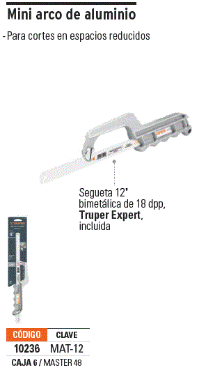 Arco 12 profesional extra pesado de 1 kg, Truper Expert, Arcos