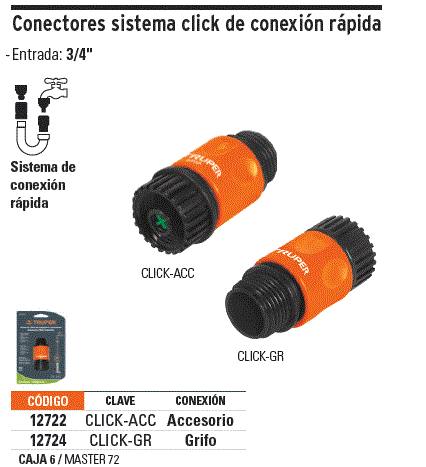 Conector Rápido Grifo-manguera Truper