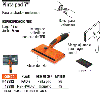 Truper PAD-7 Paint pad 7