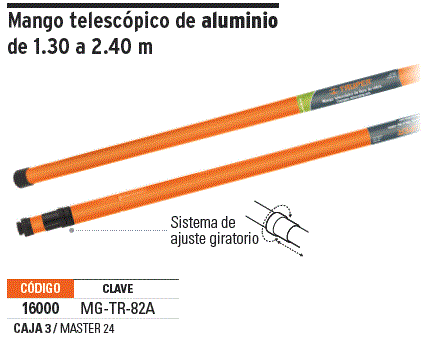 Mango Telescopico Para Serrucho Podar Mg-tr-82a Truper