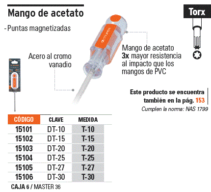 DESARMADOR TORX T15